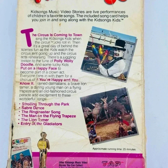 Kids Songs Tap Video Sing Along VHS Tapes Movies - Picture 3 of 6